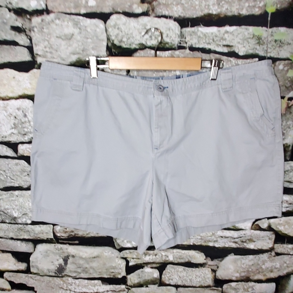 Natural Reflections Gray Shorts Size 24W